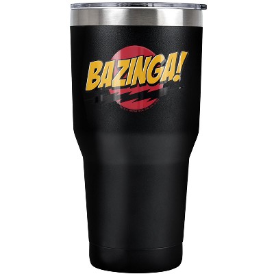 The Big Bang Theory Sheldon Bazinga Steel Tumbler 30oz Coffee Travel Mug