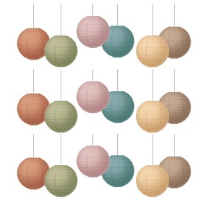 Teacher Created Resources® Everyone is Welcome 8" Hanging Paper Lanterns, 6 Per Pack, 3 Packs - 1 of 2