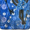 Coraline Fleece Blanket Allover Button Design Plush Lap Throw 46" x 60" - 4 of 4