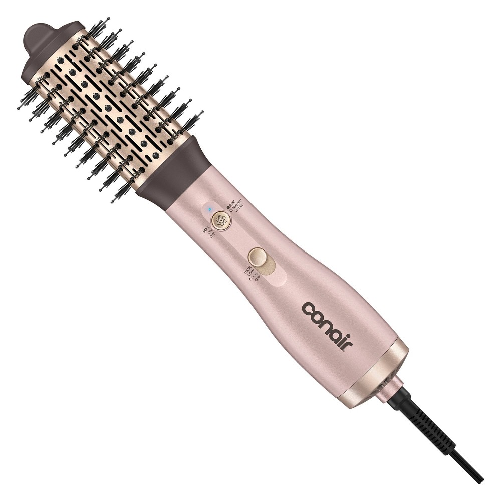 INFINITI PRO by Conair 2" Frizz Free Round Air Brush with Ionic Frizz Control, Titanium Ceramic Technology & Detangling Bristles
