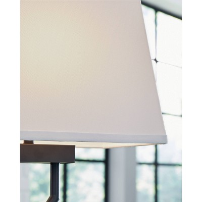 Brookthrone Set of 2 Black Metal Table Lamps with USB Ports