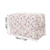 Unique Bargains Women Portable Little Flower Pattern Makeup Bag 1 Pc - 3 of 3