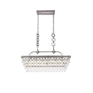 Elegant Lighting Nordic 6 - Light Pendant in  Antique Silver - 1 of 4