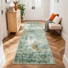 Modern Abstract Rea Rugs for Living Room, Large Washable Bedroom Rug - 2 of 4