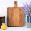 Everyday By Martha Stewart Westhaven 14 Inch x  9.5 Inch Square Acacia Wood Paddle Serving Board - 3 of 4