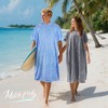 Tirrinia Hooded Beach Towel for Women Men, Surf Cape Changing Towel with Hood, Microfiber Wetsuit Changing Robe, Oversized Fit Most - 2 of 4