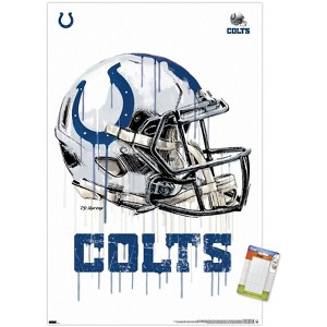 Trends International NFL Indianapolis Colts - Drip Helmet 20 Unframed Wall Poster Prints - 1 of 4