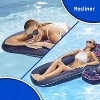 Jasonwell Ultimate 2-in-1 Pool Float Lounge, Extra Large, Inflatable Pool Float for Adults with Adjustable Backrest & Cupholder, Blue - 2 of 4