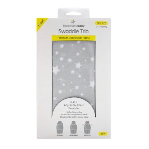 BreathableBaby Swaddle Wrap - Gray