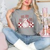 Simply Sage Market Women's Ho Ho Ho Checkered Short Sleeve Garment Dyed Tee - 2 of 4