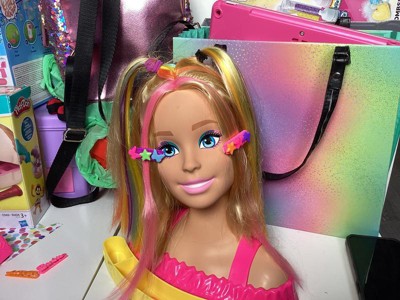 Barbie Totally Hair Styling Doll Head & 20+ Accessories, Color