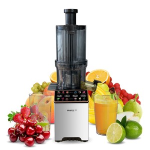 WHALL® Cold Press Juicer Machine with Touchscreen, Slow Masticating Machines with 3" Extra Large Feed Chute, Reverse Function, Soft & Hard Models - 1 of 4
