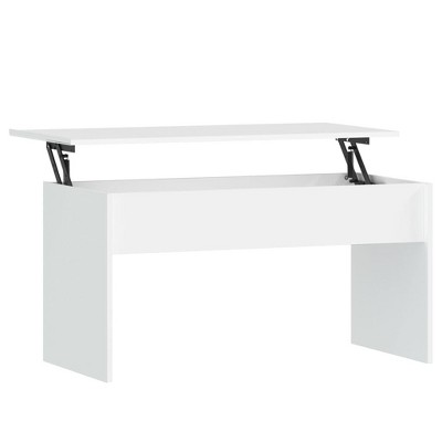 vidaXL Coffee Table White 40.2"x19.9"x20.7" Engineered Wood