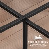 Dyonery's retro-style board bed frame is suitable for mattresses ranging from 10 inches to 14 inches in height, - 4 of 4