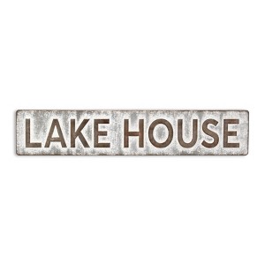Cheung's Roven Galvanized Lake House Sign - Large - 1 of 4