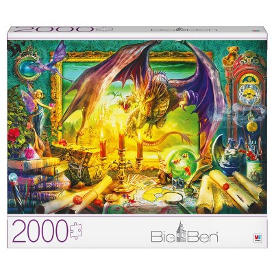 Milton Bradley Gray Board: Dragon Come to Life Jigsaw Puzzle - 2000pc