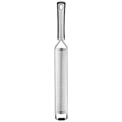 Cuisinart Chefs Classic Pro Stainless Steel Long Zester Grater: Lemon, Cheese, Garlic & Citrus Micro Grater, Ergonomic Handle