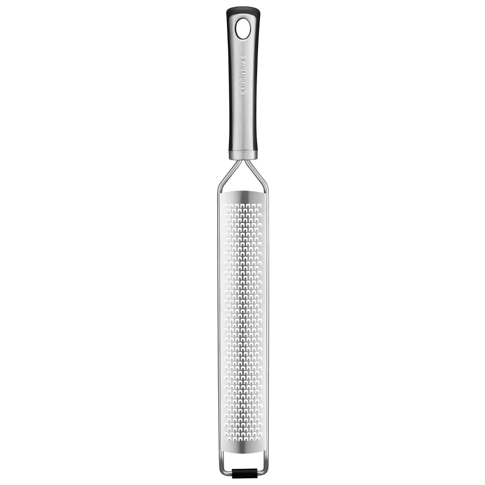Cuisinart Chefs Classic Pro Stainless Steel Long Zester Grater: Lemon, Cheese, Garlic & Citrus Micro Grater, Ergonomic Handle