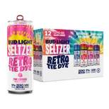 Bud Light Hard Seltzer & Lemonade Retro Tie Die Variety Pack - 12pk/12 fl oz Slim Cans
