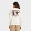 Women's Miller Lite Cozy Graphic Sweatshirt - Ivory - 2 of 3