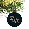 Oral Roberts University Primary Logo Mini Small Tiny Wood Christmas Tree Holiday Ornament - 3 of 4