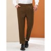 Lars Amadeus Men's Slim Fit Flat Front Solid Color Chino Prom Dress Pants - image 2 of 4