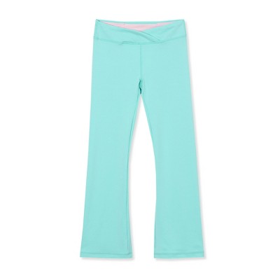 Lands' End Kids High Waisted Active Flare Leggings
