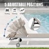 PAGED Chaise Lounge Chair Set of 3 Outdoor Patio Lounge Chairs with Side Table All Weather Reclining Chair for Outside, Pool - 3 of 4