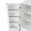 MAYEERTY 72" Farmhouse Kitchen Pantry, 8 Door Shelves Curved Design, Kitchen Dining Bathroom, White - 4 of 4