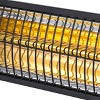Newair Outdoor Electric Infrared Wall Patio Space Heater, 1500 Watts, Rose Gold Radiant Tube Heating, IP55-Rated, Remote Control, 2 Wall Mounts - 3 of 4