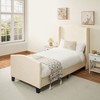 NicBex All Size High Back Wooden Bed Frame with Teddy Upholstered Headboard & Footboard,Modern Platform Bed,No Box Spring Needed - 4 of 4