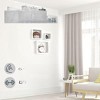 Greenco 3 Cube Easy-to-Assemble Floating Wall Mount Shelves, White - 2 of 3