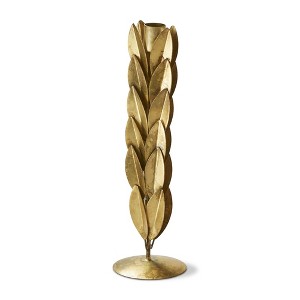 TAG Orla Medium Taper Holder - Antique Brass Gold Iron Candle Holder for Straight Taper Candles - 10.5" H x 3" L x 3" W - 1 of 3