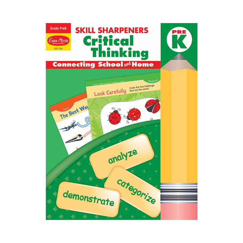 Skill Sharpeners: Critical Thinking, Prek Workbook - by  Evan-Moor Educational Publishers (Paperback), 1 of 2
