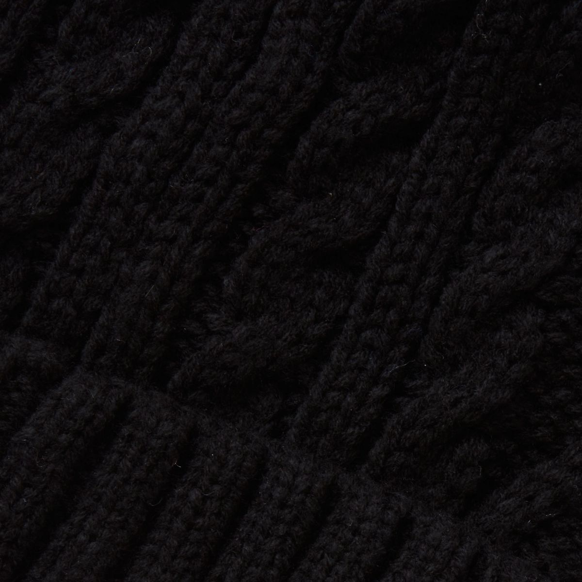 Lands' End Kids Fleece Lined Pom Hat - thumbnail 2