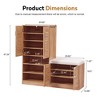 NicBex Shoe Rack Bench Shoe Storage Organizer Multi functional Shoe Storage Cabinet Adjustable Layer Board for Entryway - 4 of 4
