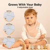 8pk Lumi Muslin Baby Bibs, Bandana Bibs for Baby Boy, Baby Girl, Muslin Drool Bib for Newborn, Toddler - 4 of 4