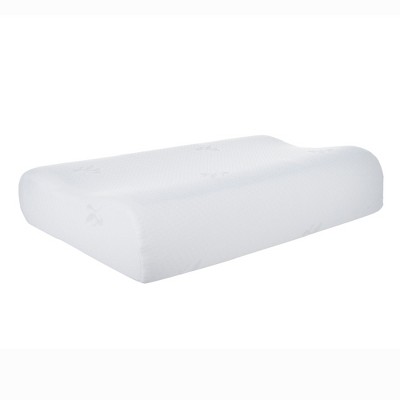Fleming Supply Contour Comfort Gel Memory Foam Pillow - White