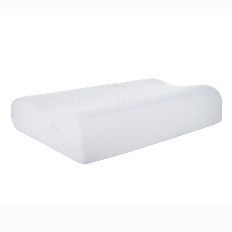 Fleming Supply Contour Comfort Gel Memory Foam Pillow - White, 4 of 6