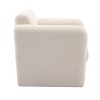 KTMBDW Accent Chairs, Modern Lamb Fabric Armed Chair Comfy Upholstered Armchair Leisure Single Sofa Chair with a Waist Pillow for Bedroom, Living Room - 4 of 4