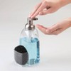 iDESIGN Sinkworks Kitchen Foaming Soap Dispenser and Sponge/Scrubby Caddy Organizer Clear/Brushed Nickel - image 4 of 4