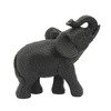 Sagebrook Home 7" Elephant Sculpture - Decorative Polyresin Elephant Statue For Home Decor - Table Accent, Desktop Figurine - image 3 of 4