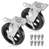 GypTool Heavy Duty Swivel Caster Wheel 8" x 2" - 500 lb Capacity - Set of 2 Wheels - 2 of 4
