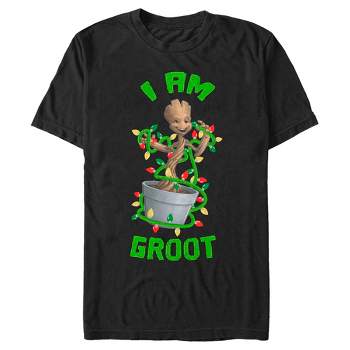 Men's Marvel Christmas I am Groot Lights T-Shirt