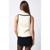 Women's Contrast Lined Vest - OLIVACEOUS - 3 of 4