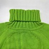 Womens Turtle Neck Sweaters Oversized Chunky Textured Pullovers Half Brioche Knit Raglan Sleeve Sweater Boyfriend Fit Texture Knit Jumpers - 3 of 4