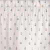 Ellis Curtain Voyage Lined Scallop 3" Rod Pocket Valances for Windows 50" x 17" Navy - 4 of 4
