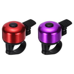 Unique Bargains Aluminum Loud Crisp Clear Sound Mini Bicycle Bells 2 Pcs - 1 of 4