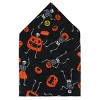 CTM Glow in the Dark Skeletons and Pumpkins Halloween Print Holiday Bandana - 2 of 4