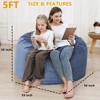 Bean Bag Chair Cover Only, Corduroy Bean Bag Cover No Filler for Adults Kids, Giant Adult Beanbag Chair Cover with Washable Cover - 4 of 4